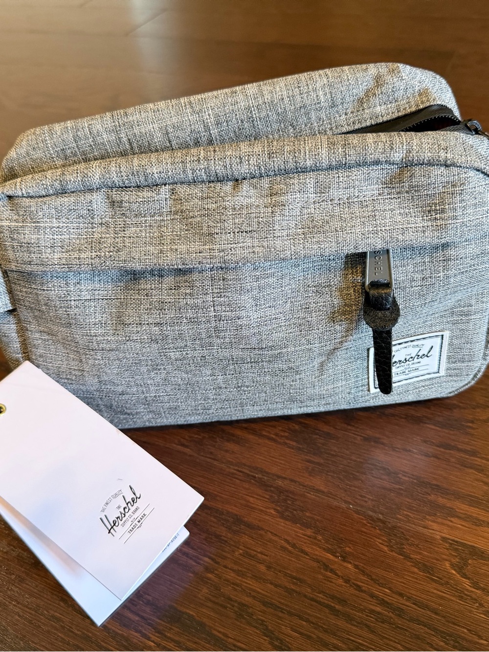 Herschel Grey Menโs Travel Dopp Kit